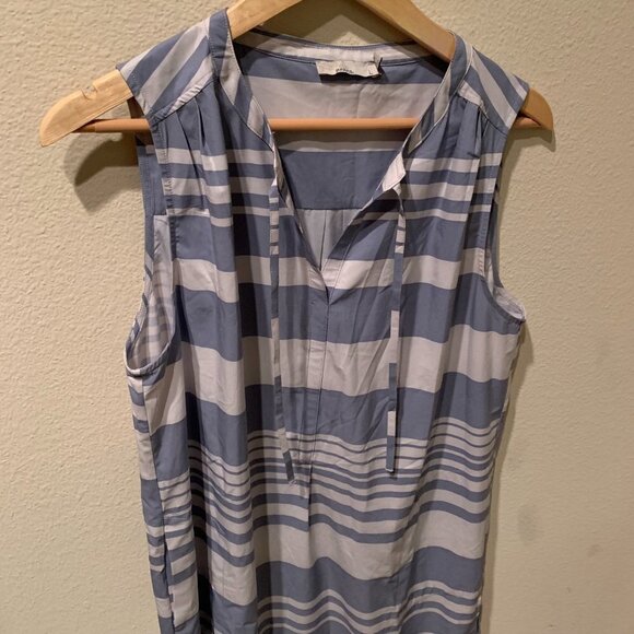 Prana blue and white striped tank top flowy - Picture 2 of 6